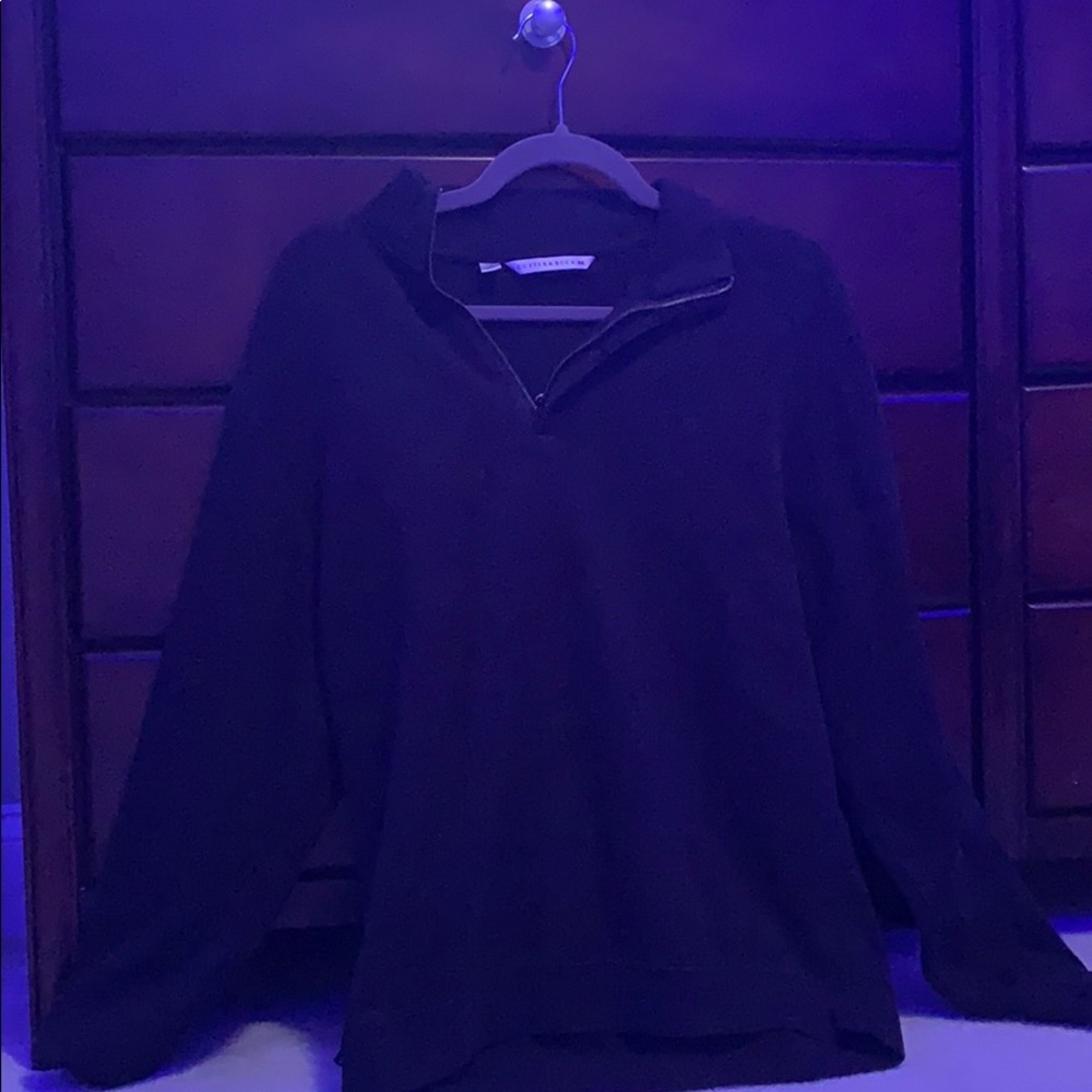 Black quarter zips crew neck